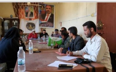 تنفيذية إنتقالي مديرية الحصين تعقد اجتماعه الدوري الاول لشهر ديسمبر 