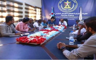 منسقية الانتقالي بجامعة حضرموت تعقد لقاءً تشاوريًا لرؤساء منسقيات الكليات