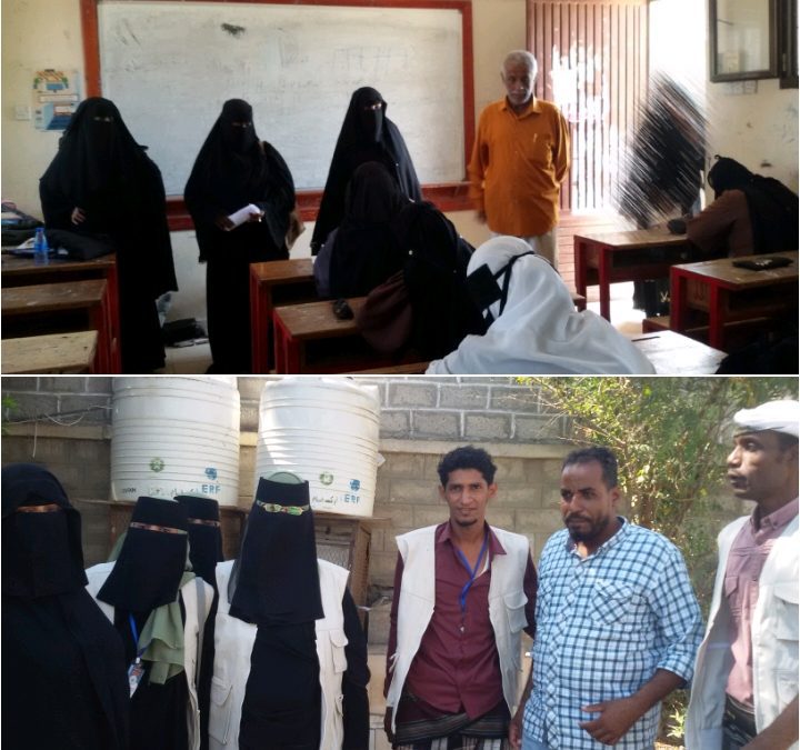مدير إدارة التربية والتعليم بخنفر .. يتفقد سير الامتحانات بمجمع أروى التربوي للبنات