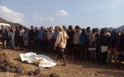بموكب جنائزي مهيب.. المسيمير الحواشب تودع شهيد الواجب عبده حمادي الحواشبي