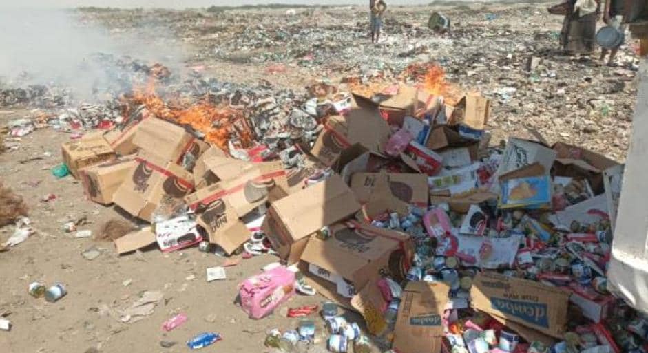 إتلاف (5) طن من الطماطم المعلبة الفاسدة في المنصورة