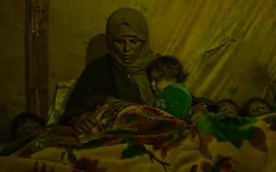 البرد القارس يقضي على ستة اطفال رضّع في مخيمات  غزة