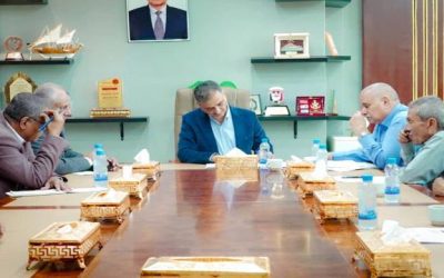 لملس يناقش مع مدير مكتب الصحة خطة تعزيز العمل والتعامل المسؤول مع النفايات الطبية