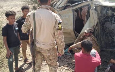 إثر حادث مؤلم ثلاثة من مرافقي د . الخبجي في حالة حرجة