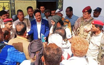 الشقي يلتقي عددا من الشخصيات الاجتماعية والمزارعين من أبناء مديرية خنفر