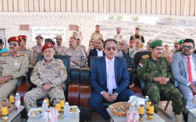 فريق التواصل بالمجلس الانتقالي يشهد عرضاً عسكرياً للواء بارشيد بمناسبة تدشين المرحلة الأولى من العام التدريبي 2025
