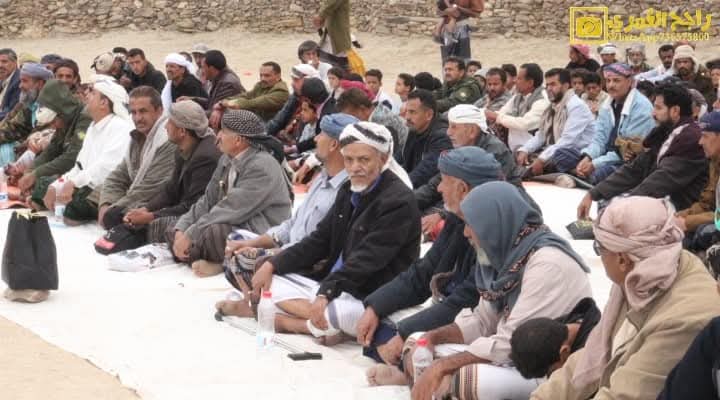 تنصيب العميد فيصل غالب حلبوب شيخاً لخميس العُمري بمكتب يهر يافع
