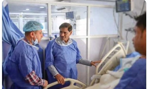 النائب البحسني يزور العميد عيدروس والجندي بركات للاطمئنان على حالتهما الصحية