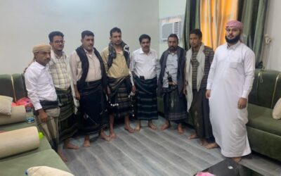 العميد السعيدي قائد قوات حزام لحج في ضيافة شيخ مشايخ قبيلة المناصرة يافع حضرموت