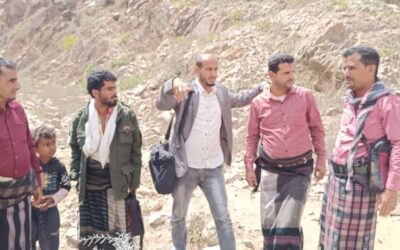 منسق عام المنظمات الدولية والمحلية في محافظة  أبين يزور منطقه كلسام  بيافع
