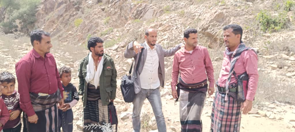 منسق عام المنظمات الدولية والمحلية في محافظة  أبين يزور منطقه كلسام  بيافع