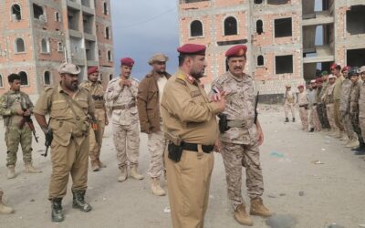 العميد المشوشي يتفقد جاهزية اللواء السادس دعم وإسناد المرابط بمحور أبين .