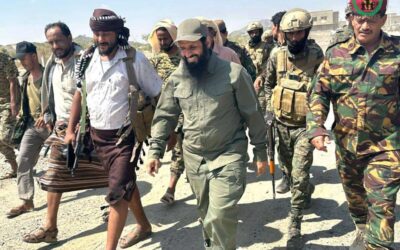 العميد الوالي يتفقد مقر قيادة الحزام الأمني بأبين ويشيد بالجهود المبذولة