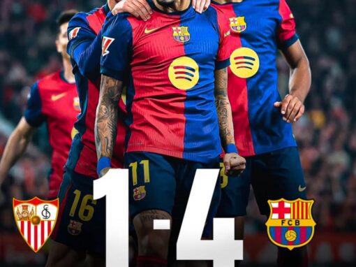 الدوري الاسباني: برشلونة يقلص الفارق مع قطبي مدريد بعد الفوز على اشبيليه