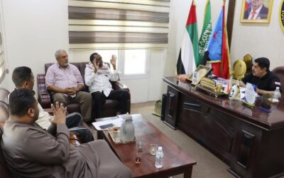 رئيس تنفيذية انتقالي حضرموت يلتقي نائب رئيس اتحاد نقابات عمال الجنوب