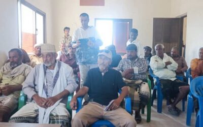 أبين : إدارة مكتب الزراعة في المحافظة  تنجح في تقريب وجهات النظر بين المزارعين والنحالين