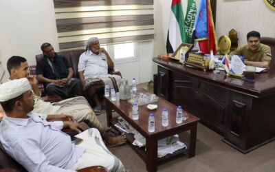 رئيس تنفيذية انتقالي حضرموت يطلع على أعمال مؤسسة شموخ للأعمال الإنسانية والتنموية