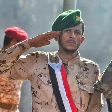 قائد طوارئ المقاومة الجنوبية مختار الرشيدي  يبارك تعيين  المقدم فهد المرفدي قائدًا للواء الأول دعم أمني