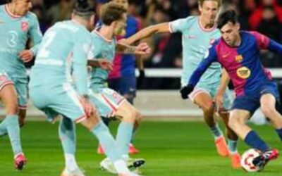 التعادل الإيجابي بين برشلونه واتليتكو مدريد في كاس ملك أسبانيا