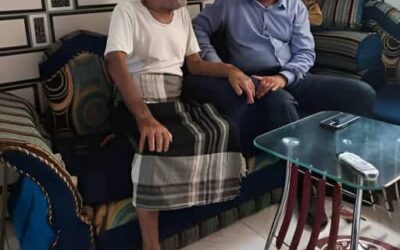 الشقي يقوم بزيارة الشخصية الوطنية والاجتماعية والنضالية حسين ناجي ابو علي بعد  تعرضه لوعكة صحية