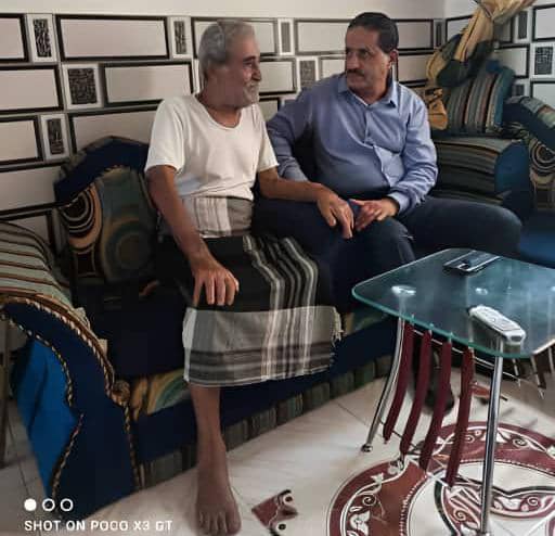 الشقي يقوم بزيارة الشخصية الوطنية والاجتماعية والنضالية حسين ناجي ابو علي بعد  تعرضه لوعكة صحية