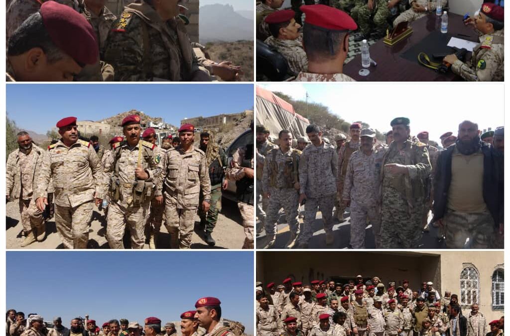 قيادة وزارة الدفاع تُجري زيارة تفقدية للوحدات العسكرية في محور الضالع لتعزيز الجاهزية القتالية