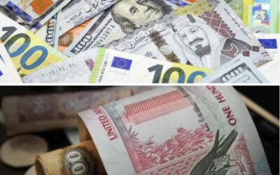 تراجع جديد في أسعار العملات الأجنبية والعربية مع بداية تعاملات اليوم
