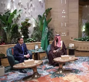 ولي عهد السعودية يستقبل وزير الخارجية الأمريكي في الرياض