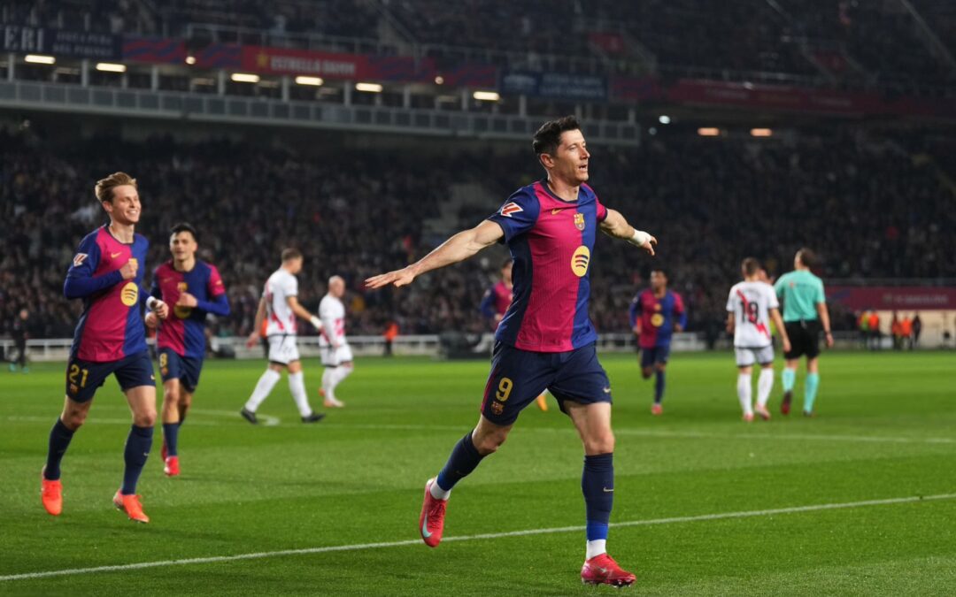 الدوري الاسباني: برشلونة ينتزع صدارة الترتيب بتجاوزه لرايو فاليكانو