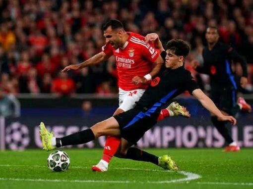 بـ10 لاعبين.. برشلونة يفوز على بنفيكا في ذهاب دوري أبطال أوروبا