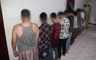 قوات الحزام الأمني في العاصمة عدن تطيح بشبكة ترويج مخدرات وتصادر كميات من الحشيش والشبو