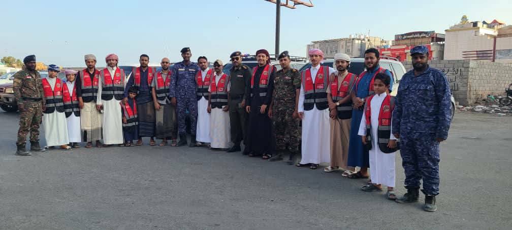 بالتعاون مع الاجهزة الأمنية ساند ينفذ مبادرة تطوعية للسحب والإنقاذ بالمكلا