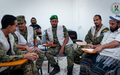 حزام لحج يتأهل إلى الدور الثاني بعد فوزه على إصلاحية بئر أحمد في مسابقة الحزام الامني الثقافية الرمضانية