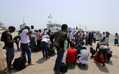 أمن شبوة يتحدث عن ضبط 180 مهاجراً أفريقياً غير شرعي