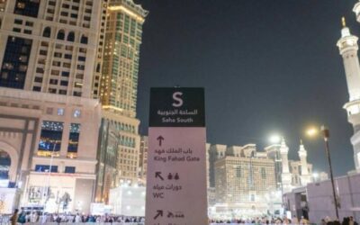 تطبيق الترميز اللوني والعنونة المترية في النظام الإرشادي للمسجد الحرام