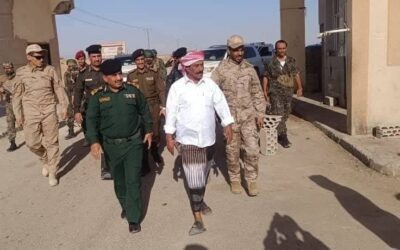رئيس تنفيذية انتقالي شبوة يتفقد الأجهزة الأمنية والعسكرية بمدينة عتق