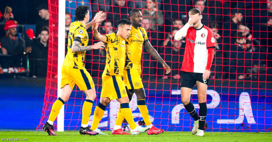 إنتر ميلان يفوز على فيينورد ويضع قدمًا في ربع نهائي دوري أبطال أوروبا