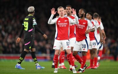 دوري ابطال اوروبا: ارسنال يحسم تأهله بالرغم من تعادله مع ايندهوفن واستون فيلا يجدد فوزه على كلبو بروج