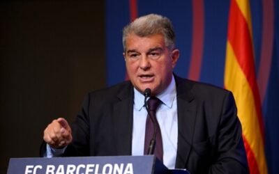 لابورتا يعبّر عن سعادته برباعية برشلونة امام دورتموند