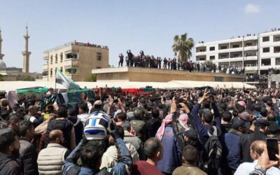 سوريا :سخط شعبي واسع أثناء تشييع ضحايا القصف الإسرائيلي في درعا