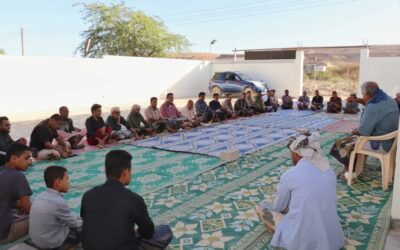 رئيس تنفيذية انتقالي يبعث يناقش مع أولياء أمور العرسان ترتيبات الزواج الجماعي المُيَسّر بالمديرية