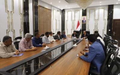 محافظ حضرموت ووزير النفط يبحثان تعزيز استقرار التموين بالمشتقات النفطية ومخزون الغاز