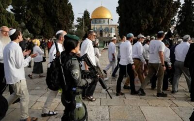 تحت حماية شرطة الاحتلال.. مئات المستوطنين يقتحمون المسجد الأقصى