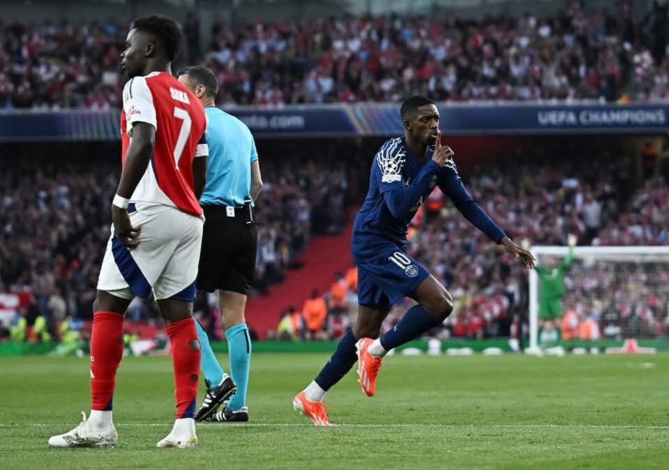 باريس سان جيرمان يفوز علي ارسنال بهدف نظيف في دوري ابطال اوروبا