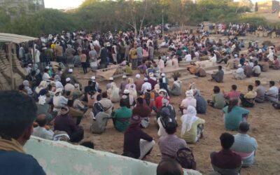 رئيس انتقالي أحور يشارك في تشييع جثامين أبناء عضو الجمعية الوطنية جابر الوحيشي والنجار
