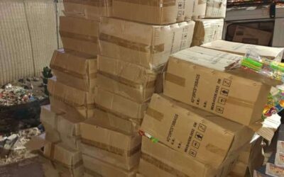 قوات حزام طوق عدن تضبط شحنة مواد غذائية منتهية الصلاحية في نقطة الرباط