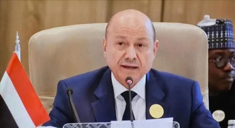 “رشاد العليمي” أمام القادة العرب: عازمون أكثر من أي وقت مضى على إنهاء المشروع الحوثي واليمنيون يتطلعون لدعمكم