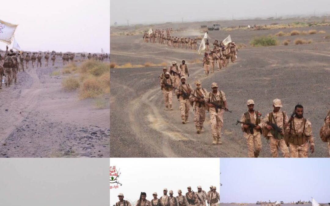 قوات العمالقة الجنوبية تنفذ مسيرًا تكتيكيًّا لتعزيز جاهزيتها القتالية
