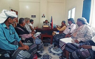 رئيس تنفيذية انتقالي أبين يلتقي قيادة الهيئة العسكرية للجيش والأمن الجنوبي بالمحافظة