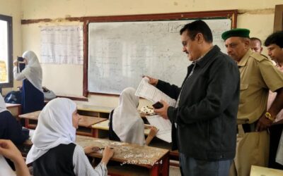 تدشين امتحانات الثانوية العامة في مديرية المنصورة بعدن